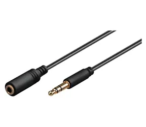 MicroConnect Audio kabel Jack 3,5mm (M) - Jack 3,5mm (M) černá / 2 m