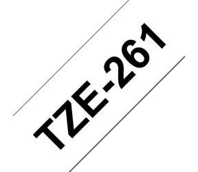 Brother TZE-261 / Páska na štítky / černý tisk / bílý podklad / 36 mm / 8 m