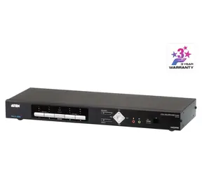 ATEN 4-Port USB HDMI Multi-View / KVM switch / 4K UHD / 2x RJ-45 / 1U