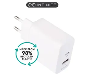 eSTUFF INFINITE (GRS) bílá / USB nabíječka / USB-C / 20 W / Rychlé nabíjení