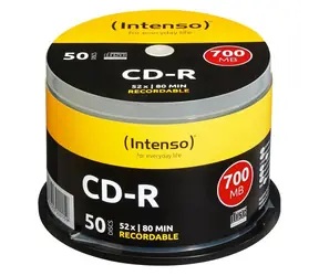 Intenso CD-R 700MB 52x / CD-R disk / Spindl 50 ks