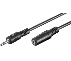 MicroConnect Prodlužovací audio kabel černá / Audio kabel / jack 3,5 mm (M-F) / 20 m