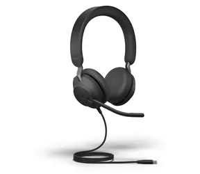 Jabra Evolve2 40 SE Stereo USB-C černá / Sluchátka / mikrofon / USB-C / MS