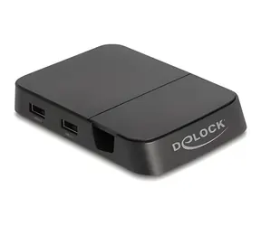 Delock USB Type-C 4K černá / Dokovací stanice / HDMI / USB Hub / čtečka SD karet / USB PD 15W