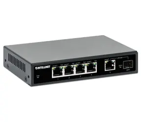 Intellinet 5-Port Gigabit PoE+ Switch 91W / Switch / 5-port / 1000 Mbps / 1x SFP