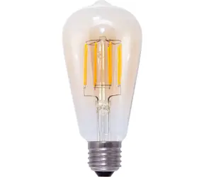 SEGULA LED Rustika zlatá / Žárovka / E27 / 5W / 1900K / stmívatelné