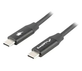 Lanberg USB-C na USB-C černá / Kabel / 1 m / USB 2.0 / Quick Charge 4.0 / 60 W