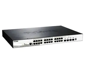 D-Link DGS-1510-28XMP / PoE Switch / 24x Gigabit / 4x SFP+ 10G / L2/L3 / 370W PoE