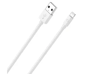 RealPower Lightning kabel bílá / Datový a nabíjecí kabel / USB-A na Lightning / 2 m / MFI certifikace