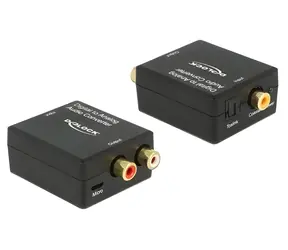 DeLock 63477 / Audio převodník digitální/analogový / Optický a koaxiální vstup / Micro-USB