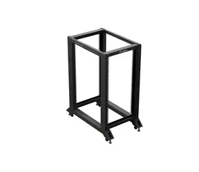 Lanberg Open Rack 22U černá / Otevřený rack / 600 × 1000 mm / nosnost 600 kg