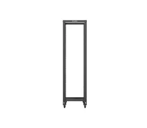 Lanberg Open Rack 42U černá / Stojanový rozvaděč / 19" / Šířka 600 mm / Hloubka 1000 mm / nosnost 600 kg