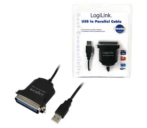 LogiLink / Kabel USB na paralelní port / USB-A (M) - Centronics 36 (M) / 1,5 m