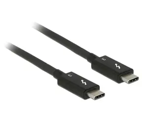 DeLock Thunderbolt 3 USB-C černá / Kabel / 0,5 m / 40 Gb/s / 100 W