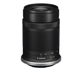 Canon RF-S 55-210mm F5-7.1 IS STM černá / Objektiv / Telezoom 3,8× / IS 4,5 stupně / STM / 270 g