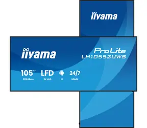 105" IIYAMA ProLite LH10552UWS-B1AG / Profesionální displej / IPS / 5120×2160 / 21:9 / 500 cd/m2 / Android 13