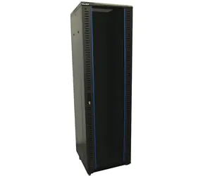 XtendLan 19" / Stojanový rozvaděč / 42U / 600x800 mm / nosnost 800 kg / skleněné dveře / černý