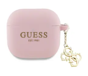 Guess 4G Charm AirPods 4 růžová / Silikonové pouzdro