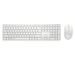 DELL KM5221W GER bílá / Set bezdrátové klávesnice a myši / GER layout / USB přijímač 2.4GHz / 1600 DPI