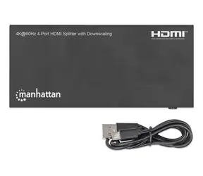 Manhattan HDMI Splitter 1/4 / HDMI rozbočovač / 4K 60Hz / HDR / HDCP 2.3
