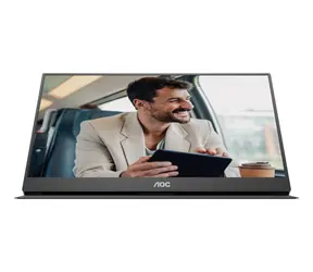 15,6" AOC 16T20E2 černá / IPS / Full HD 1920x1080 / 16:9 / 2× 2W repro / USB / přenosný