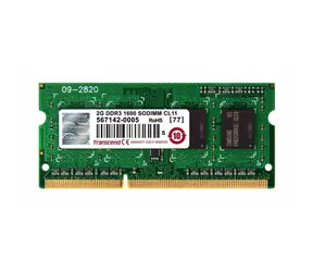 Transcend 2GB 1600MHz / SODIMM / DDR3 / CL11 / 1Rx8