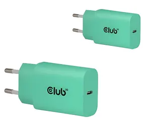 Club 3D CAC-3020 zelená / Nabíječka USB-C / 2-pack / 30W / Power Delivery