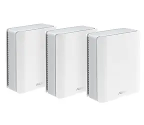 ASUS ZenWiFi BT8 3-pack bílá / MESH router Wi-Fi 7 / 2.4 GHz / 5 GHz / 6 GHz / WAN + 2x LAN / USB 3.2