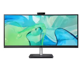 34" Acer CB343CURD černá / Monitor / IPS / 3440x1440 / 60Hz / 4ms / HDMI+DP+USB-C / Kamera