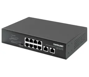 Intellinet Switch 8x Gigabit PoE+ 120W / 8-port / 1000 Mbps / 2x RJ45 Uplink