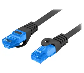 Lanberg Cat6A S/FTP CCA 15m černá
