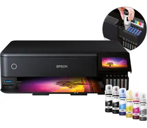 Epson EcoTank ET-8550 černá / Ink. multifunkce / A3+ / 16ppm / 5760x1440dpi / tisk & sken. & kop. / USB & Wi-Fi & LAN