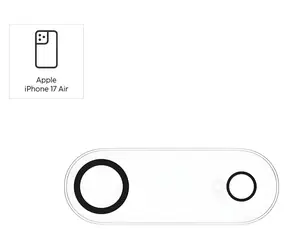 Hama Cam Protect pro Apple iPhone Air čirá / Ochranné sklo fotoaparátu / tvrzené sklo 9H