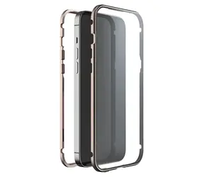 White Diamonds 360° Glass růžové zlato / Ochranný kryt / Apple iPhone 14 Pro Max / Sklo