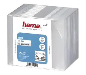 Hama CD Slim Box 20 ks průhledný / Obal na CD