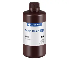Anycubic Tough Resin 2.0 černá 1 kg / UV pryskyřice - tekutý tiskový materiál / 365-405 nm