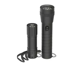 Hama FL-DUO černá / LED svítilna / sada 2 ks / hliník / baterie AAA