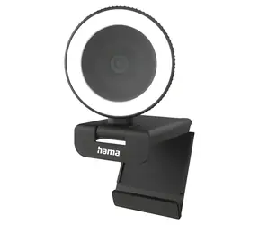 Hama C-850 Pro černá / Webkamera / QHD 2560×1440 / 30 fps / mikrofon / LED ring / USB 2.0