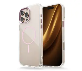 CPA Clear Thin Mag pro iPhone 16e růžová / Zadní kryt / MagSafe / průhledný