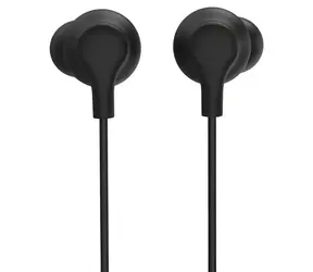 Hama Popply černá / Sluchátka do uší s mikrofonem / 3.5mm jack / 1.2m