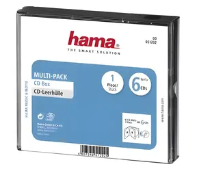 Hama Multipack 6 průhledná / Krabičky na CD / 6 ks
