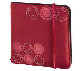 Hama "Up to Fashion" 24 červená / Pouzdro na CD/DVD/Blu-ray / 24 disků / Nylon