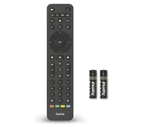 Hama univerzální dálkový ovladač 8v1 černá / Dálkový ovladač / IR / s funkcí učení / smart TV