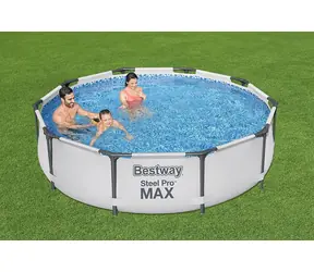 BESTWAY Bazén rodinný 366 x 76 cm / s ocelovým rámem / s filtrací / kulatý