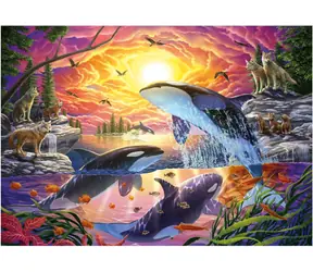 EDUCA Puzzle Kosatky a vlci / 4000 dílků