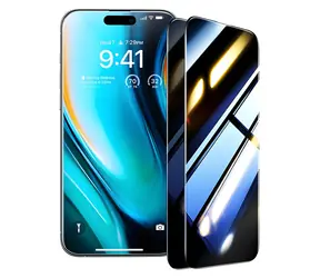 Torras Install Master Privacy / Tvrzené sklo / iPhone 16 Plus / Privacy filtr / tvrdost 9H+