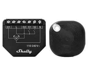 Shelly Shutter + BLU Button Tough 1 / Ovladač žaluzií a rolet / Wi-Fi / Bluetooth