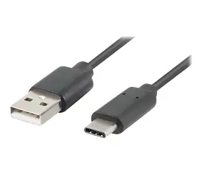 Lanberg USB-C (M) - USB-A (M) černá / Datový kabel / USB 3.1 / 1,8 m