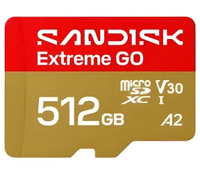 SanDisk Extreme GO microSDXC 512GB / Micro SD karta / 240 MB/s čtení / 160 MB/s zápis