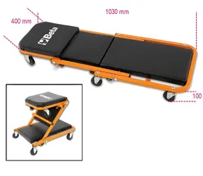 Beta Tools 3002 / Dílnová lehačka a taboret / čalouněná / skládací